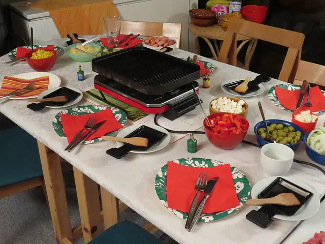 Party Raclette une table conviviale simple